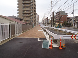 山手幹線他歩道工事